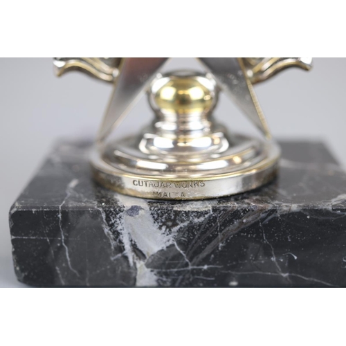 151 - Mascot on marble base