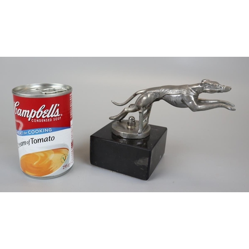 169 - Greyhound mascot mounted on marble base