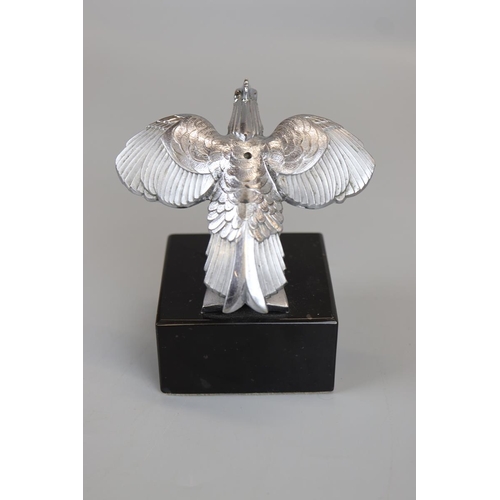 180 - Bird mascot mounted on marble base