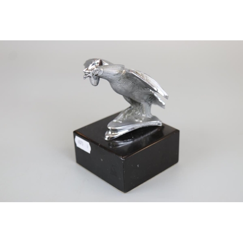 180 - Bird mascot mounted on marble base