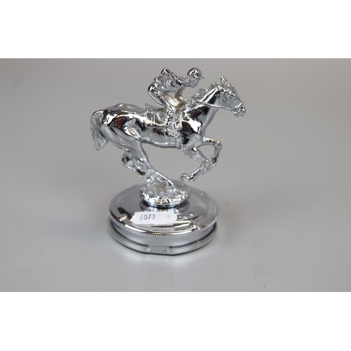 181 - Horse and jockey mascot radiator cap