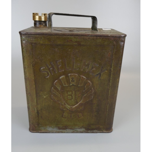 202 - Vintage Shell oil can