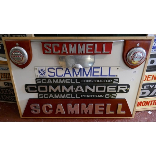 208 - Collection of Scammell badges and emblems