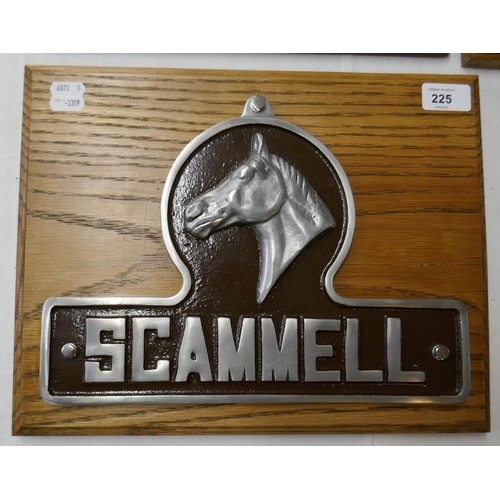 225 - Mounted Scammell badge