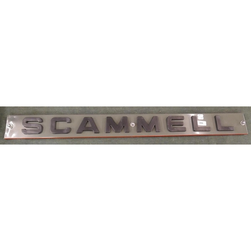 244 - Mounted Scammell grill badge