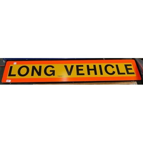 245 - Long vehicle reflective sign