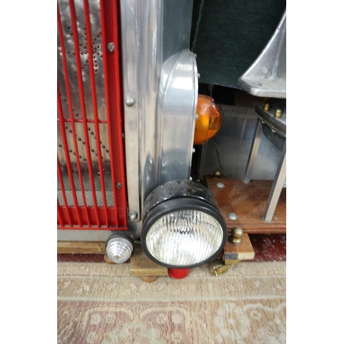 249 - Scammell Grill display unit with eagle mascot rad cap