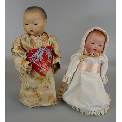 259 - Two Armand Marseille composite dolls