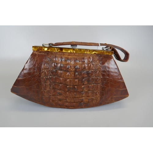 260 - Crocodile handbag (Bought 1956 in Singapore)