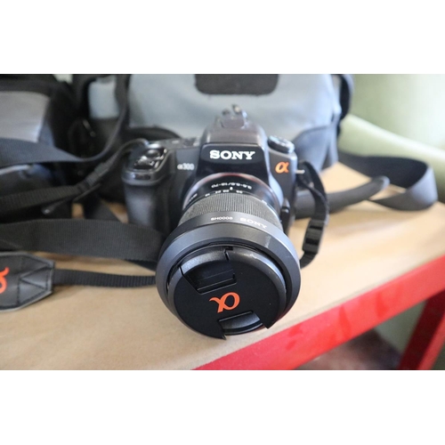 263 - Sony CX300 camera with accessories to include lenses