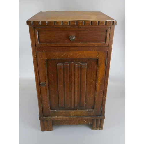 264 - Oak bedside cabinet