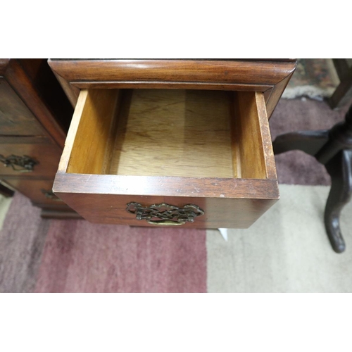 268 - Pair of walnut bedside chests