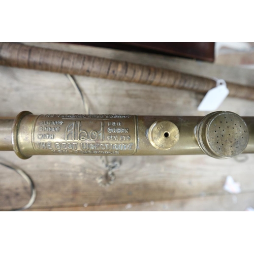 279 - 2 antique brass sprayers