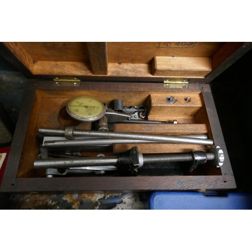 356 - Metal tool box and contents to include engineer tools