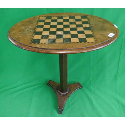 395 - Small antique tilt top games table