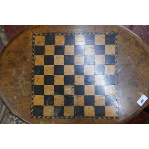 395 - Small antique tilt top games table