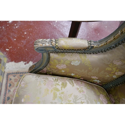 396 - Early 19thC French gilt sofa