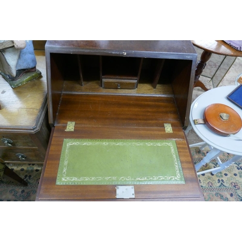 407 - A small walnut bureau