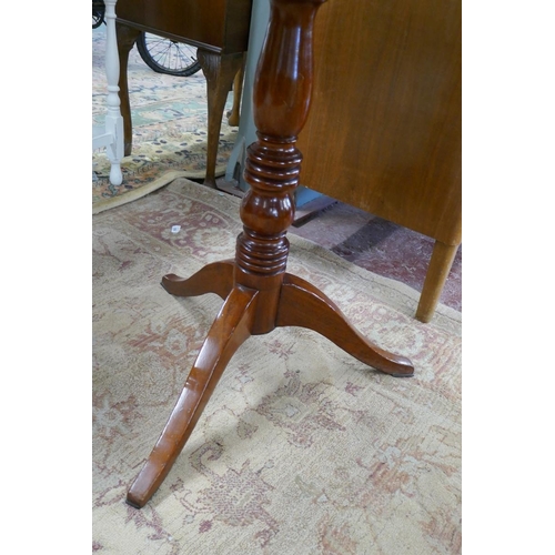 412 - Mahogany tilt top tripod table