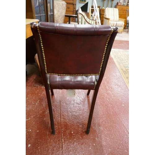 419 - Leather armchair