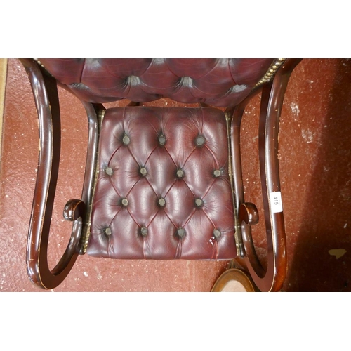 419 - Leather armchair