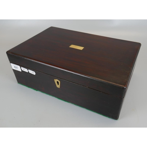 421 - Rosewood writing box