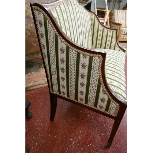 423 - Edwardian inlaid settee