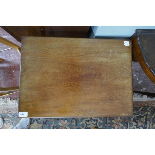 424 - Mahogany card table