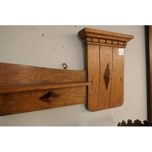 430 - Oak wall shelf