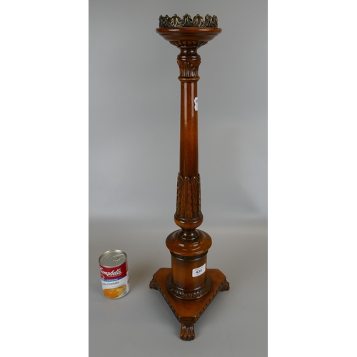 434 - Large carved candlestick