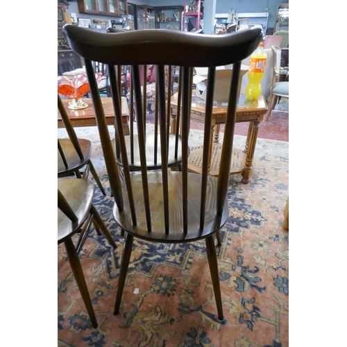 442 - Set of 4 high back Ercol dining chairs