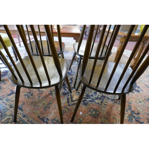 442 - Set of 4 high back Ercol dining chairs