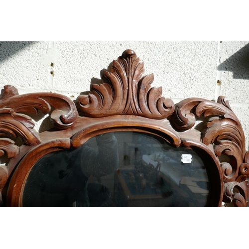 452 - Carved frame mirror