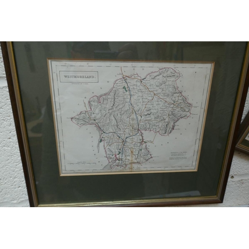 457 - Collection of framed maps