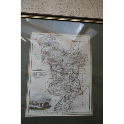 457 - Collection of framed maps