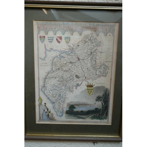 457 - Collection of framed maps