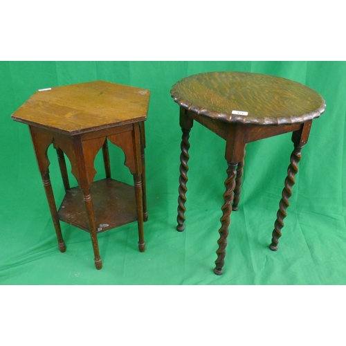 471 - 2 oak occasional tables