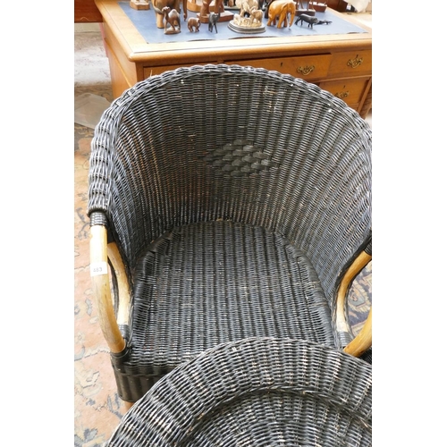 483 - Wicker conservatory set