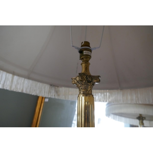 488 - Brass standard lamp