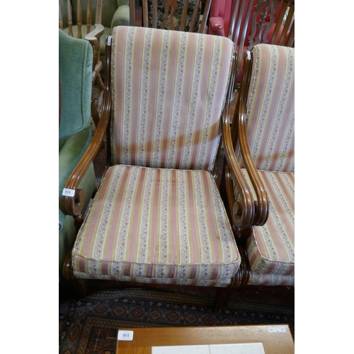 515 - Pair of Regency style armchairs