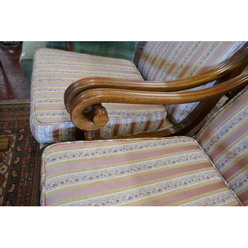 515 - Pair of Regency style armchairs