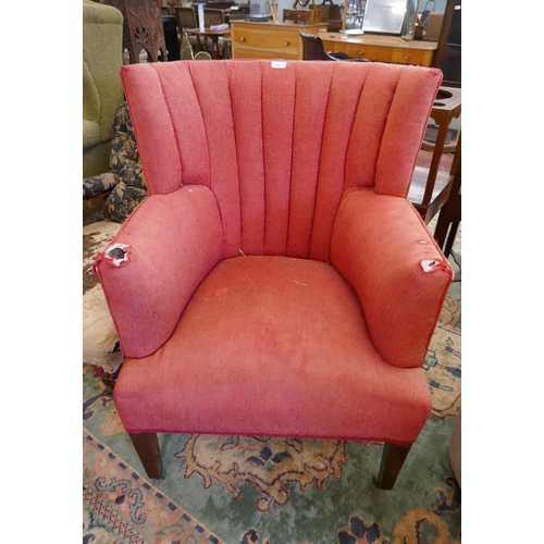 525 - Red club chair