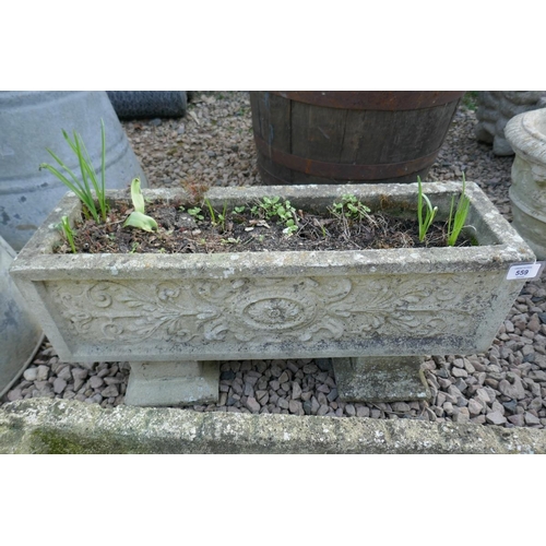 559 - 2 stone troughs