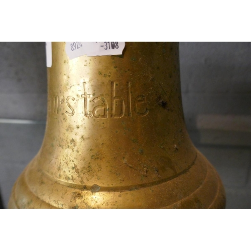 88 - Large brass captains table bell - Approx H: 39cm