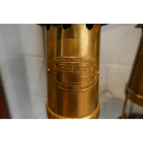 97 - 2 brass miners lamps