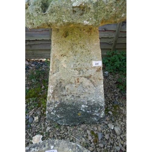 550 - Large antique Cotswold stone staddle stone