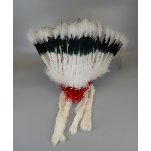 512 - Collection of native American head dresses