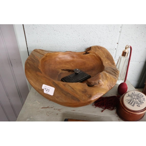 120 - Collectables to include carved bowl