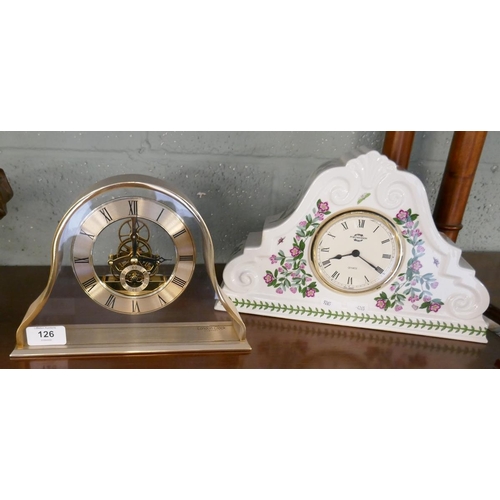 126 - Portmeirion clock together with another