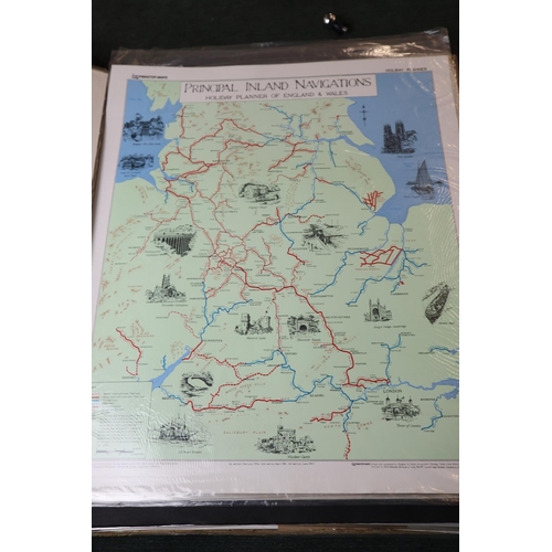 141 - Large collection canal maps and ephemera